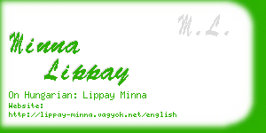 minna lippay business card